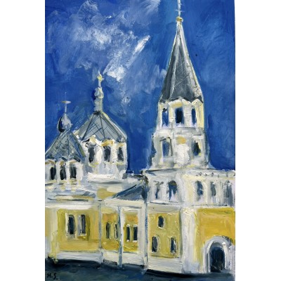 “Holy Transfiguration Cathedral” – Original Painting by Marina Stognieva